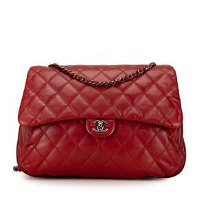Chanel Maxi Lambskin 3 Accordion Flap